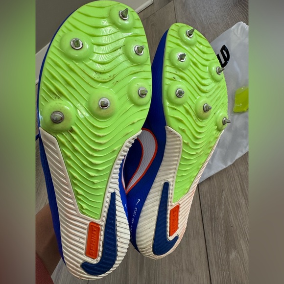 Nike Kids Blue and White Sneakers - Picture 4 of 5